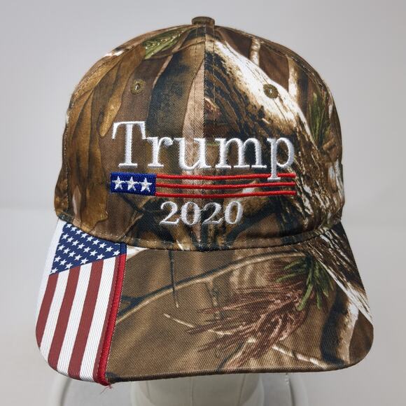 Trump 2020 Strapback Baseball Cap Multicolor One Size Adjustable Camouflage - Picture 2 of 9